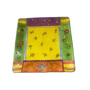 Certified International Floral Brights by artist Sue Zipkin 11" Plate NEW #1